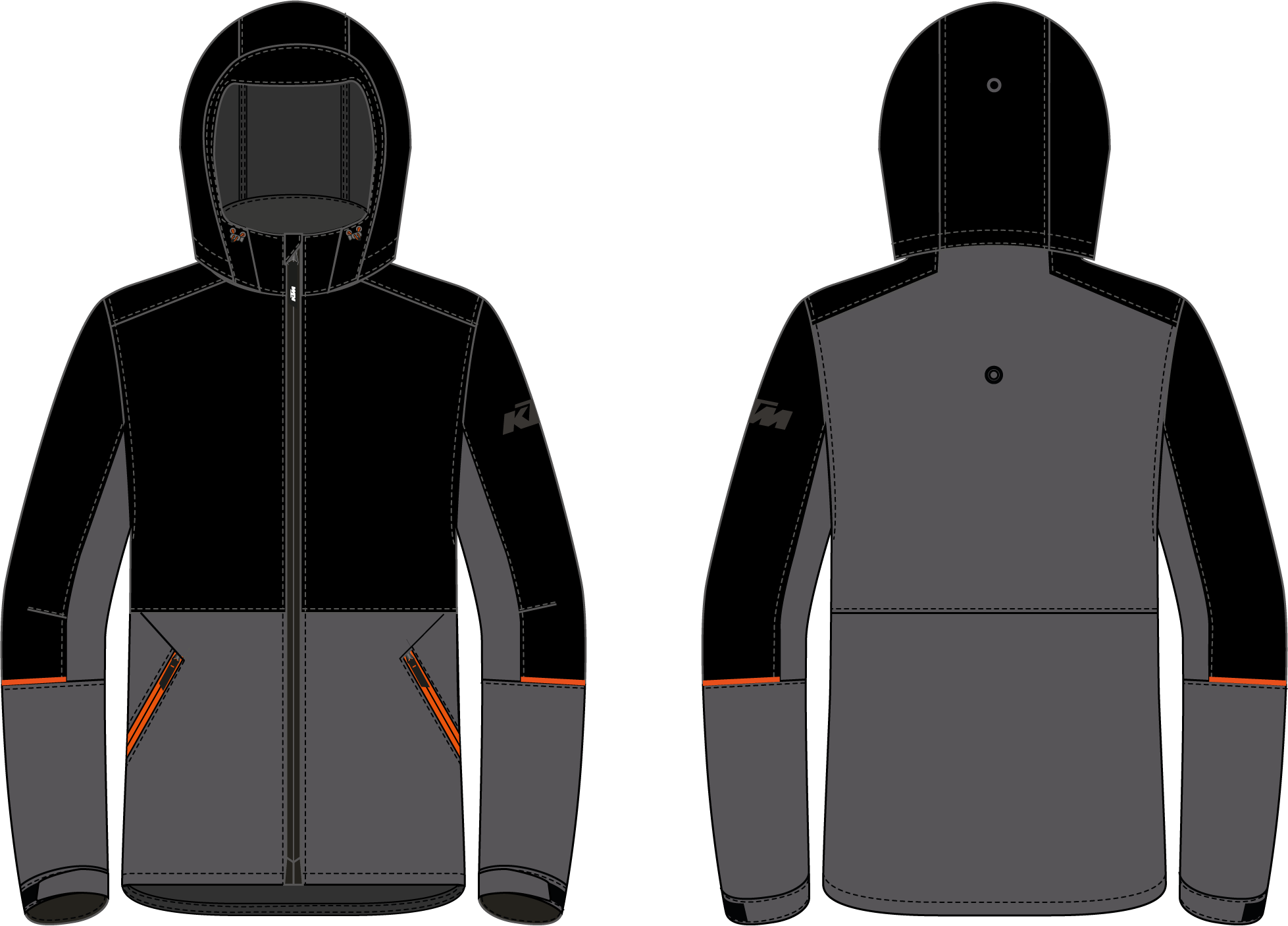 Giacca Two 4 Ride V3 - Nero/Grigio