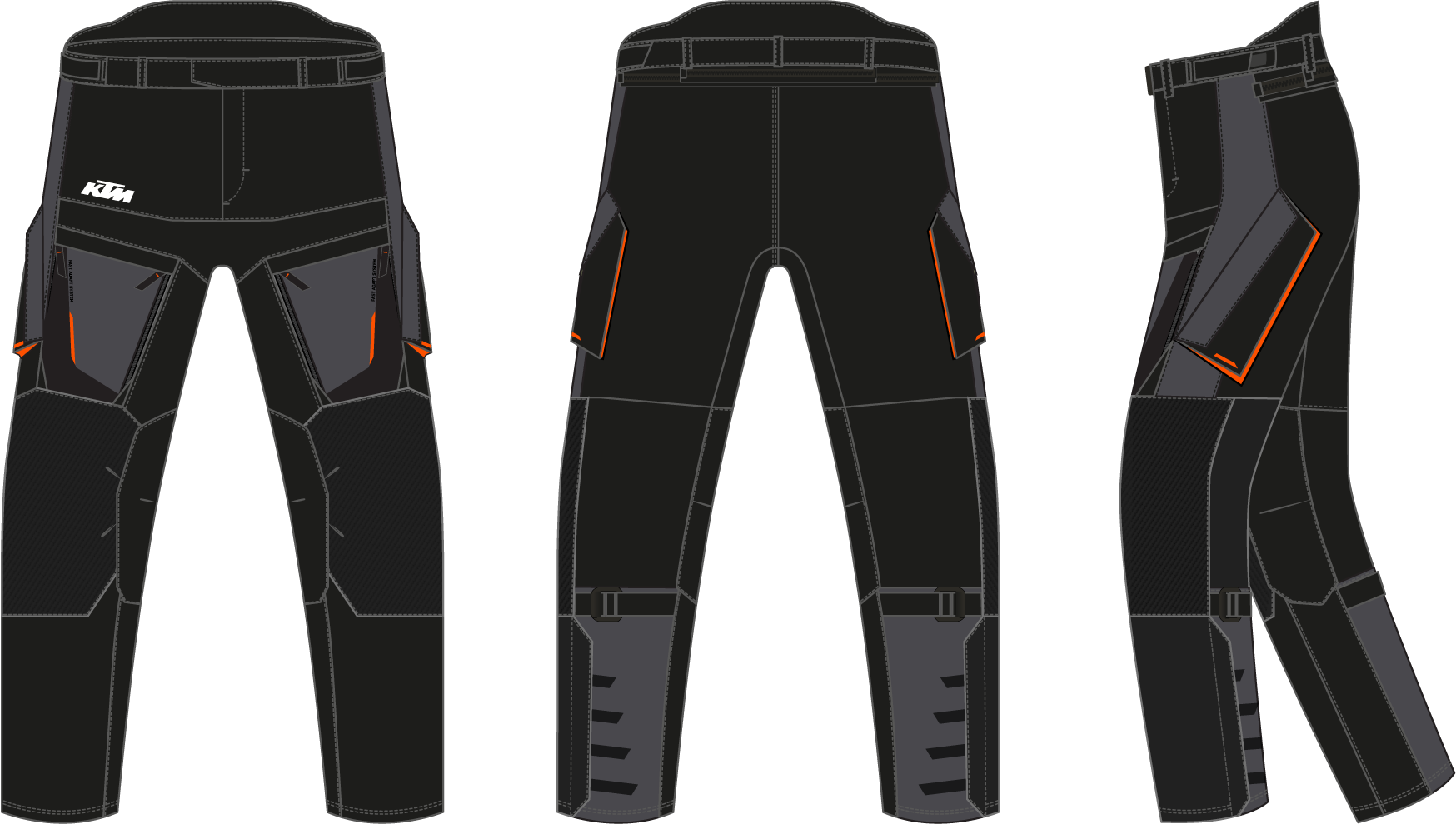 Pantaloni Terra Adv V3 - Nero/Grigio