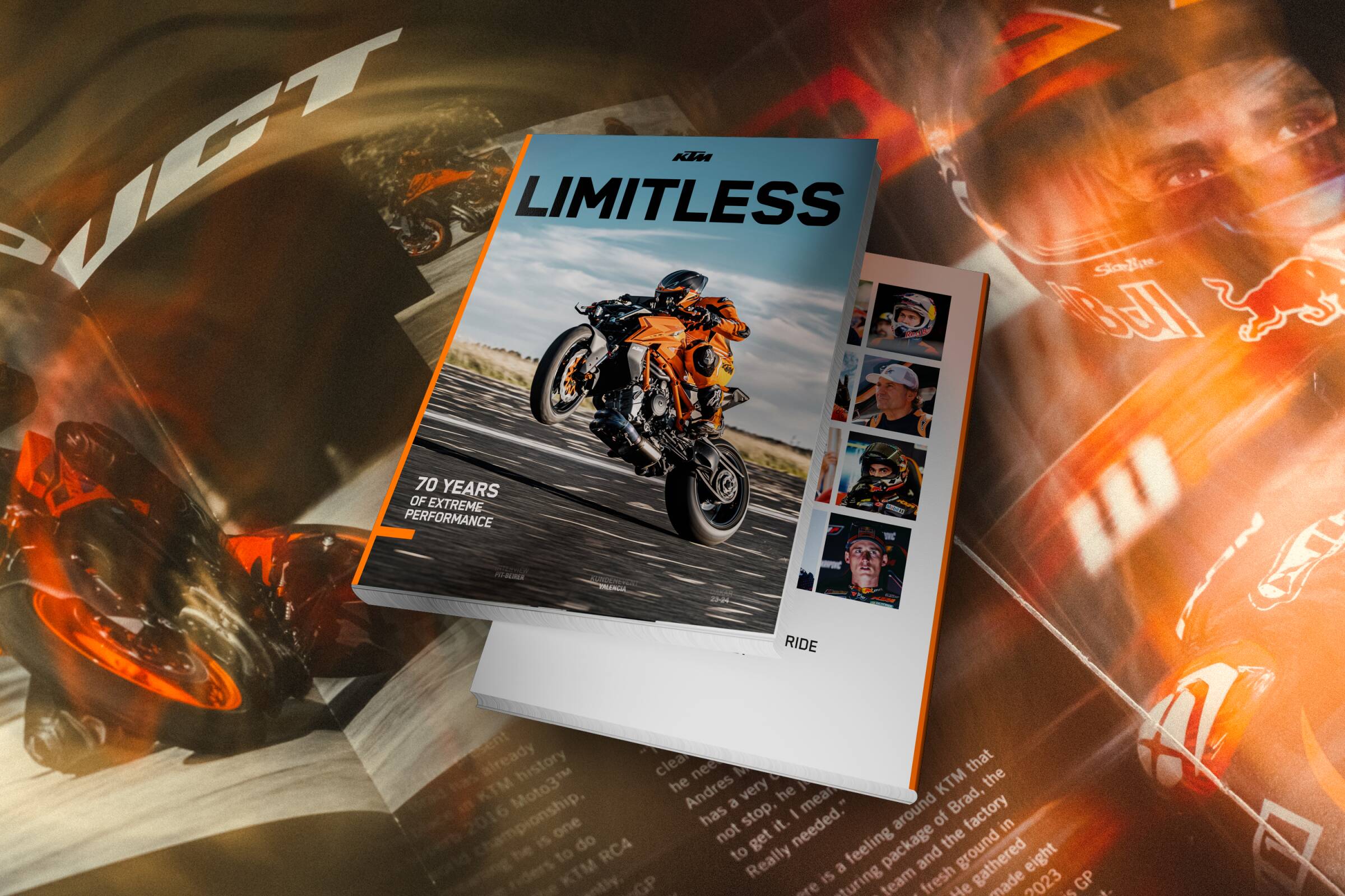 SCOPRI TUTTO L'ORANGE DI KTM NELLE PAGINE DI "LIMITLESS"