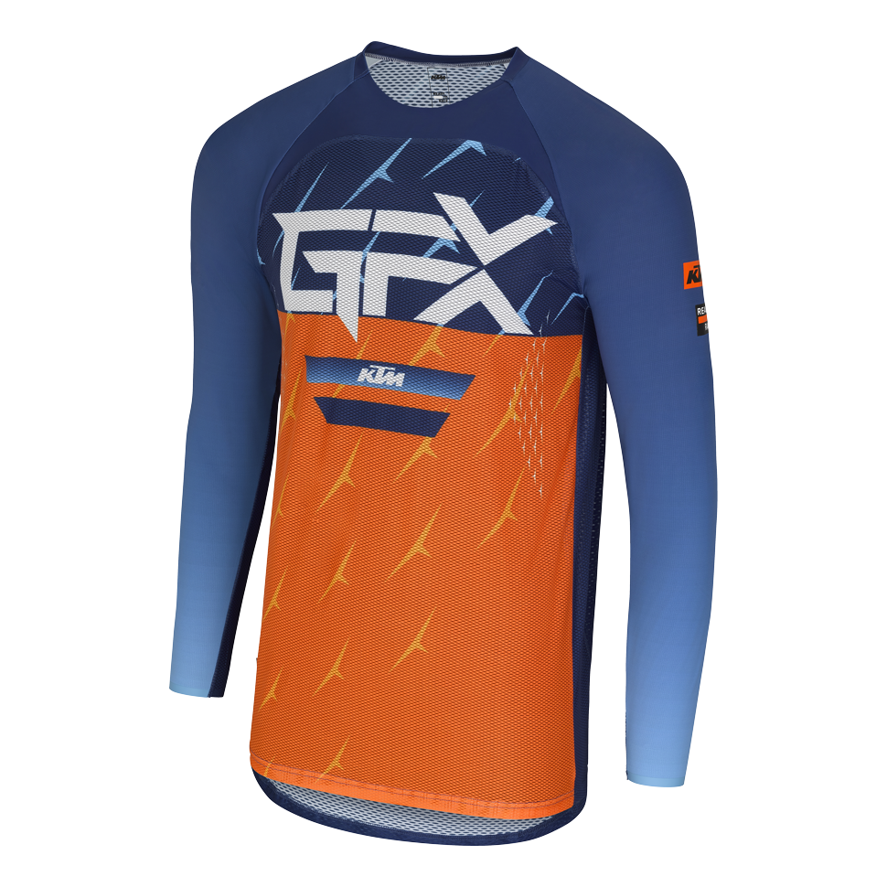 Maglia Jersey Gravity-FX Air - Arancione Blu