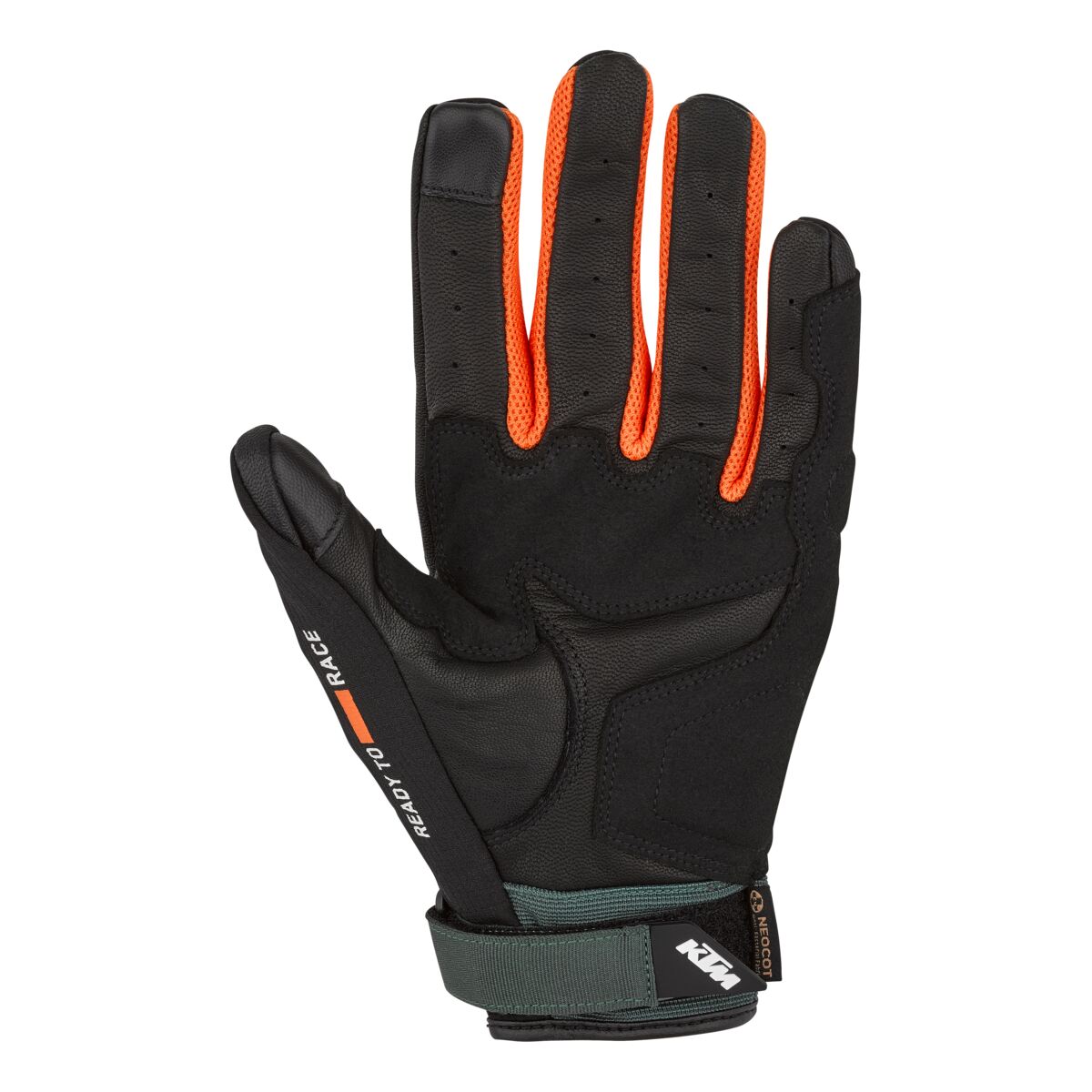 Guanti nero/verde Two 4 Ride V3